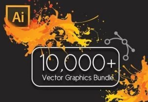 10,000 vector Graphic Bundle 20 GB