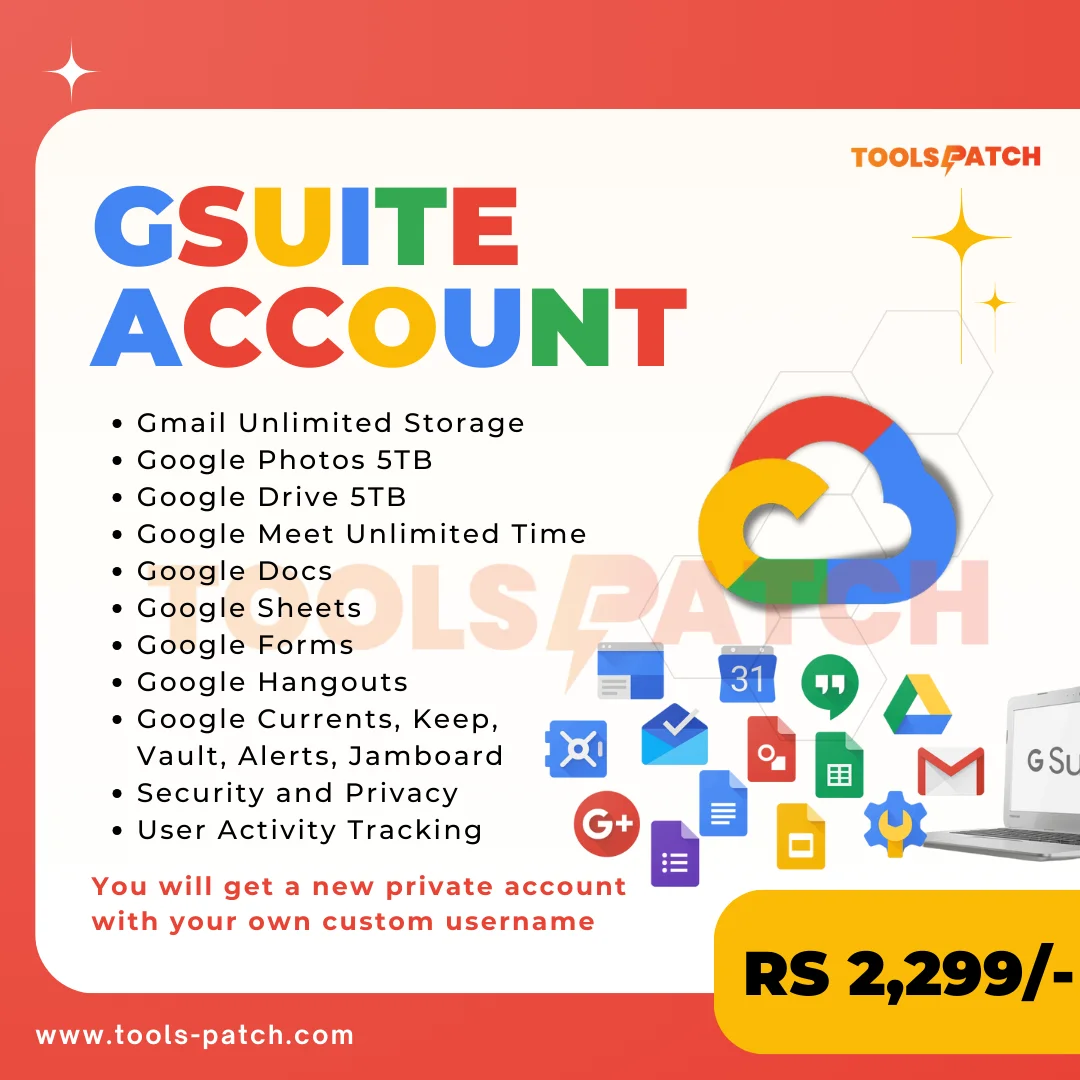 EXCLUSIVE Google Drive (Gsuite) With Google Photos Private account  5TB LIFETIME